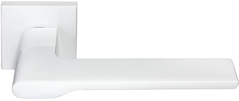 MH-53-S6 W, ручка дверная "Mercury", на квадратной розетке 6 мм, цвет - белый