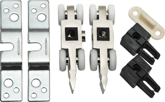R-SET 4, комплект роликов 4-колесный для раздвижных дверей