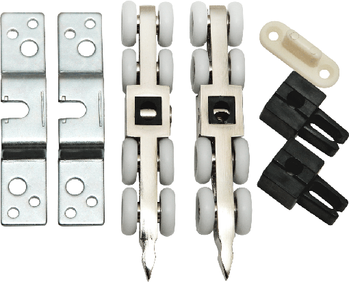 R-SET 8, комплект роликов 8-колесный для раздвижных дверей
