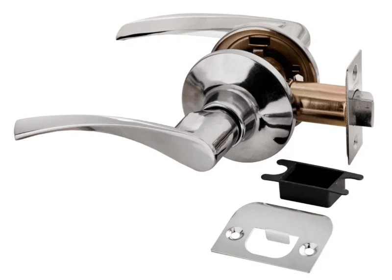 HK-02 PC, ручка нажимная, комплект с механизмом без фиксатора, цвет - хром