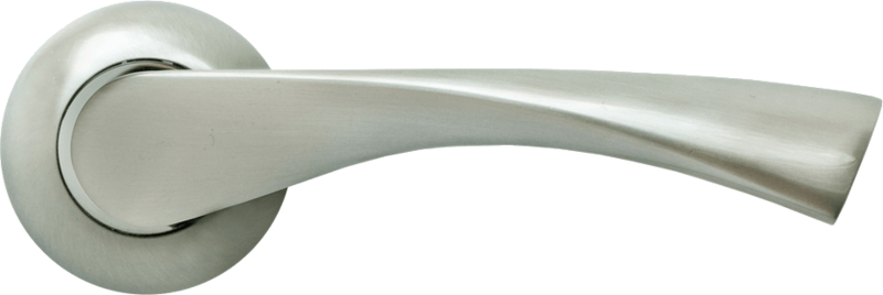 Ручка дверная RAP 1 SN/CP, цвет - бел. никель/хром