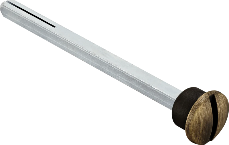 Четырехгранник 110мм с кнопкой LUX-SPINDLE-WC кофе