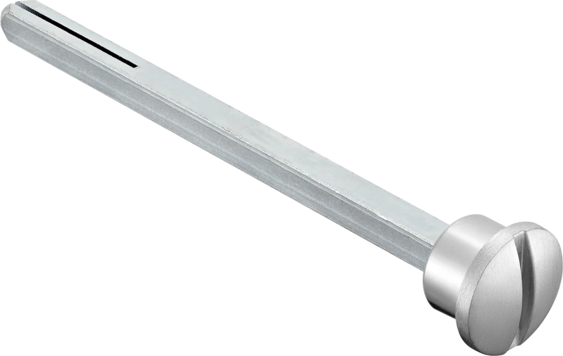 Четырехгранник 110мм с кнопкой LUX-SPINDLE-WC хром матовый