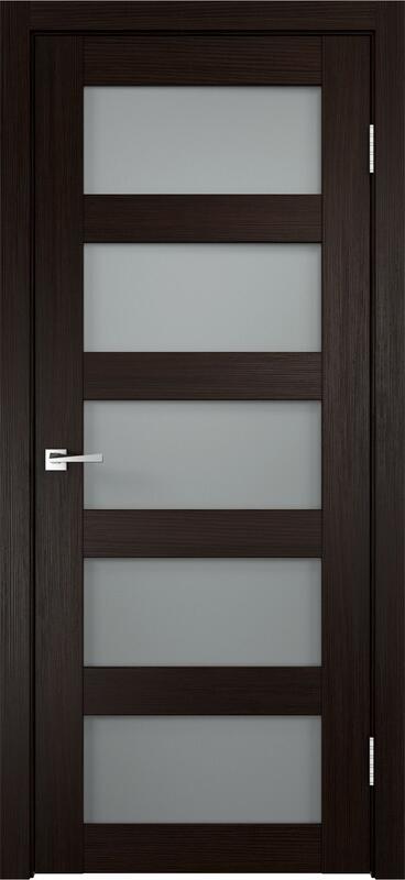 Венге, 700х2000, LR, б/врезки замка и петель, стекло Мателюкс