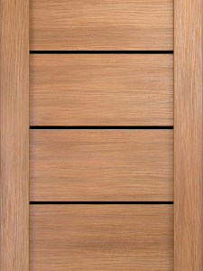 Дуб золотой, 700х2000, LR, б/врезки замка и петель, стекло Лакобель черное