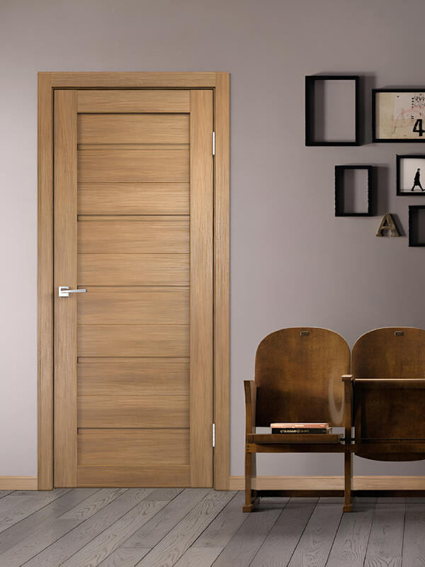 Дуб золотой, 800х2000, LR, б/врезки замка и петель