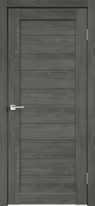 Дуб Шале графит, 600х2000, LR, б/врезки замка и петель