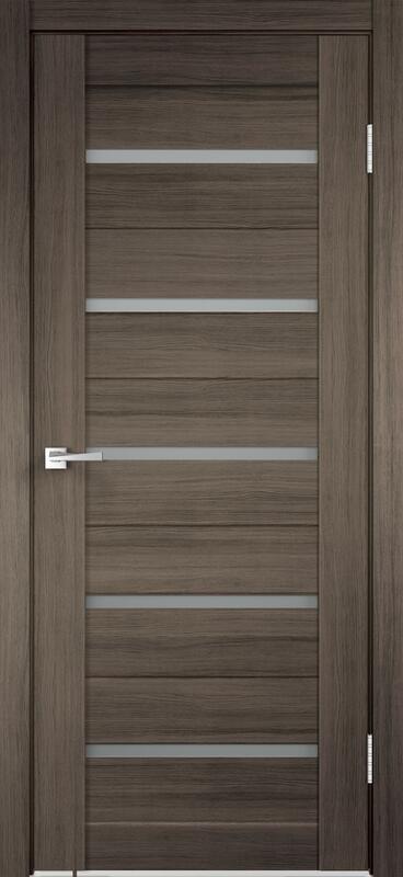 Дуб серый, 800х2000, LR, б/врезки замка и петель, стекло Мателюкс