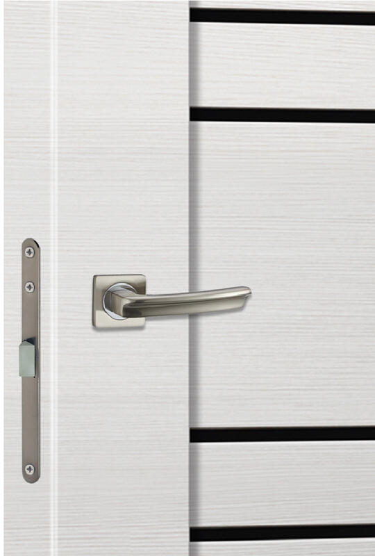 Дуб белый поперечный, 700х2000, LR, б/врезки замка и петель, стекло Лакобель черное