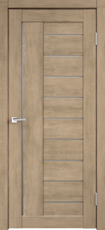 Дуб Шале песок, 600х1900, LR, б/врезки замка и петель, стекло Мателюкс