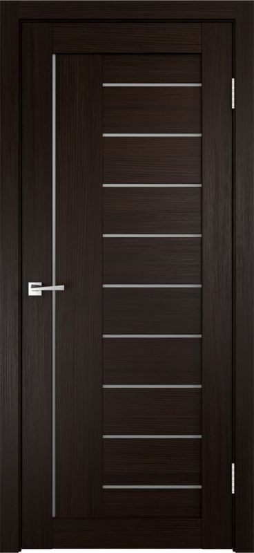 Венге, 800х2000, LR, з. 1895Р SN, с отв. пл., п. RFN 100х70х2,5 SN 2шт, стекло Мателюкс