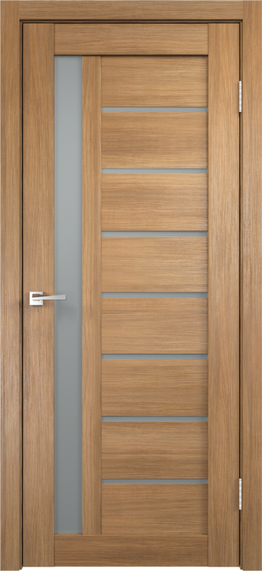 Дуб золотой, 700х2000, LR, б/врезки замка и петель, стекло Мателюкс