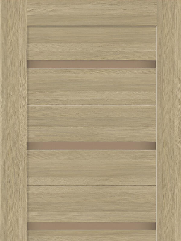 Дуб Бавария, 600х2000, LR, б/врезки замка и петель, стекло Мателюкс Бронза