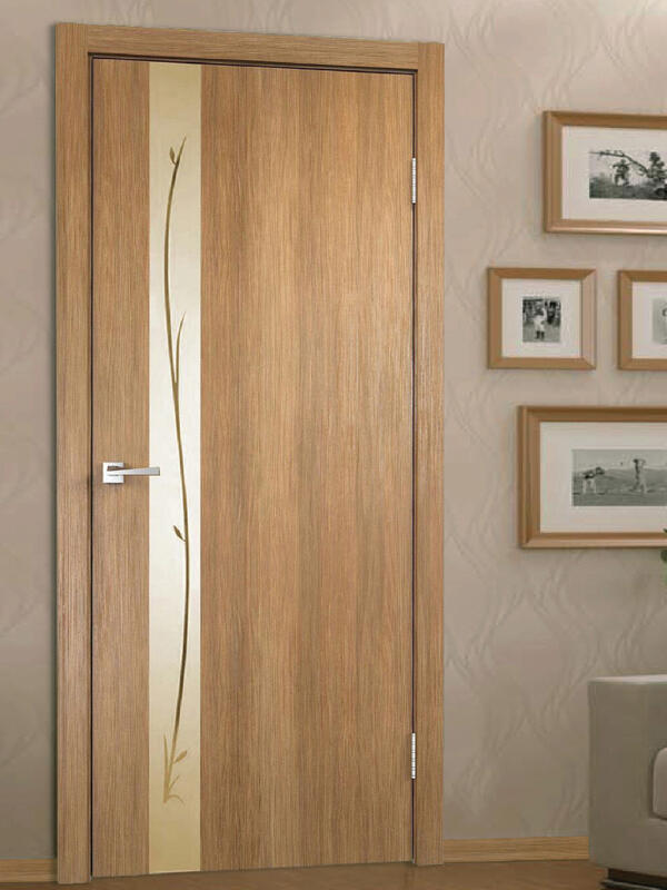 Дуб золотой, 700х2000, LR, б/врезки замка и петель, зеркало Веточки бронза