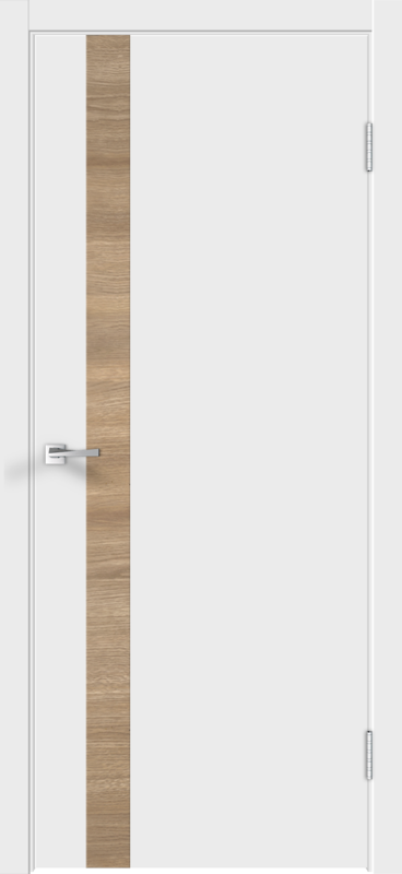 Межкомнатная дверь экошпон GALANT DUO 4 глухое без притвора Эмалит белый 600х2000