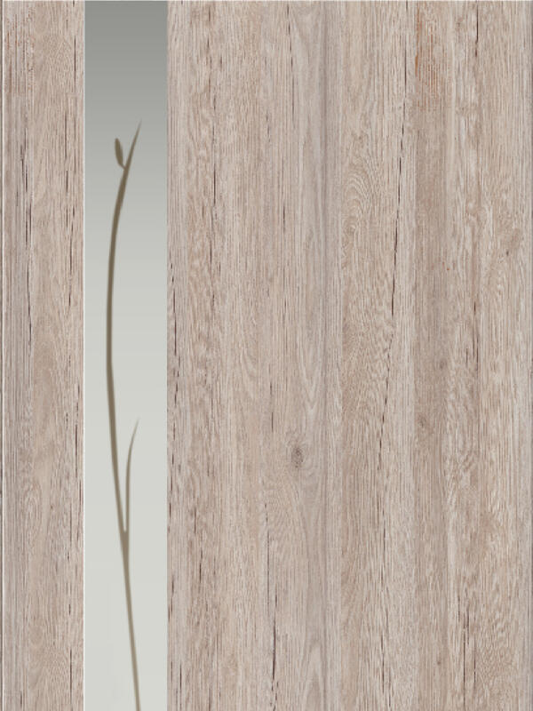 Дуб Галифакс, 800х2000, LR, б/врезки замка и петель, зеркало Веточки