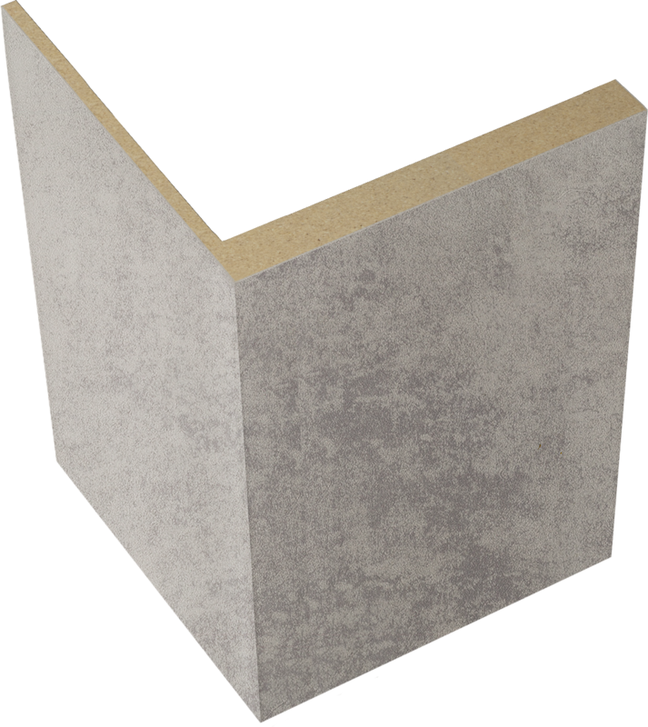 Дверной наличник экошпон телескопический L Муар светло-серый 70х70х2200