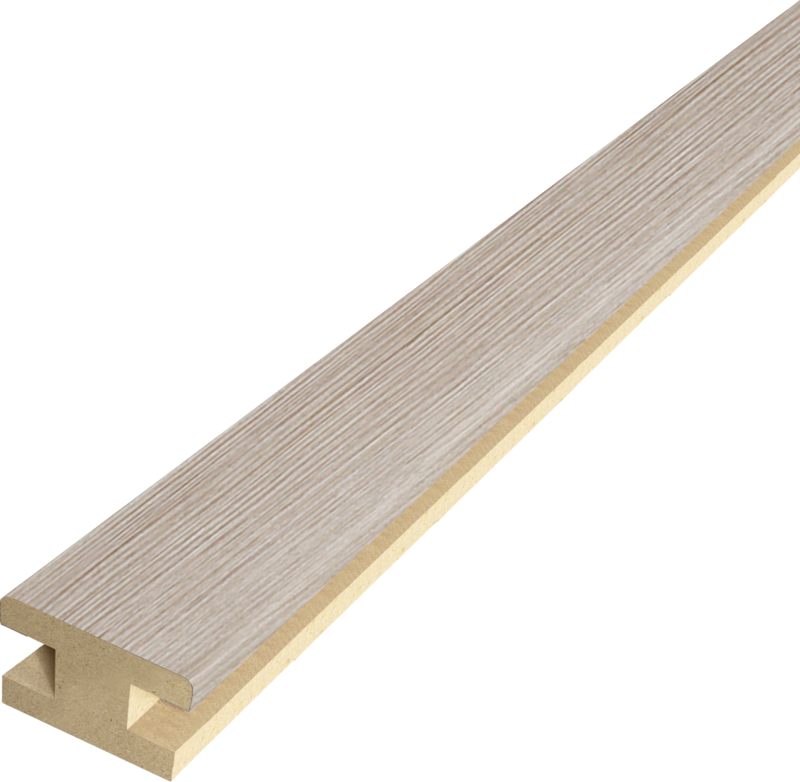Профиль стыковочный экошпон добор-добор Капучино 40х24х2400