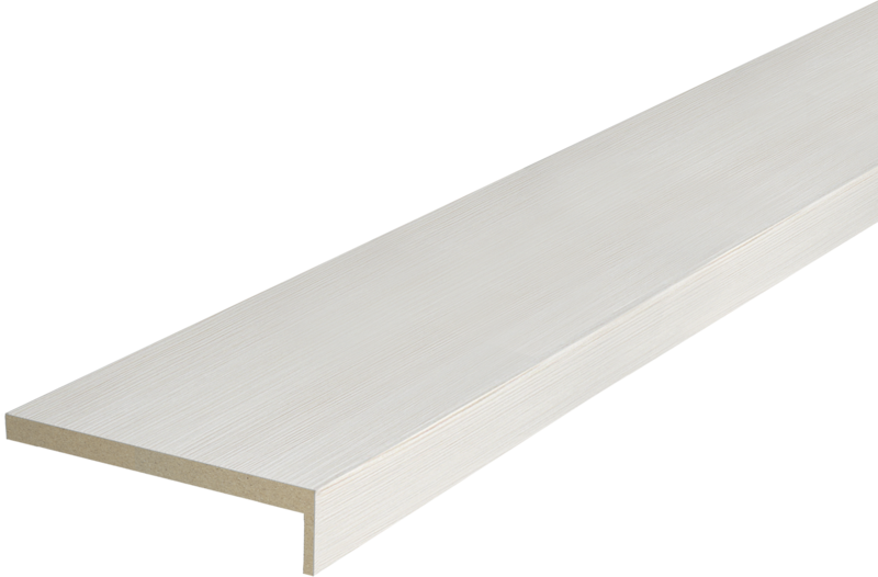 Дверной наличник экошпон телескопический L (8мм) Дуб белый 70х25х2200