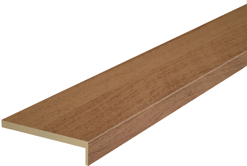 Дверной наличник экошпон телескопический L (8мм) Орех золотой 70х25х2200