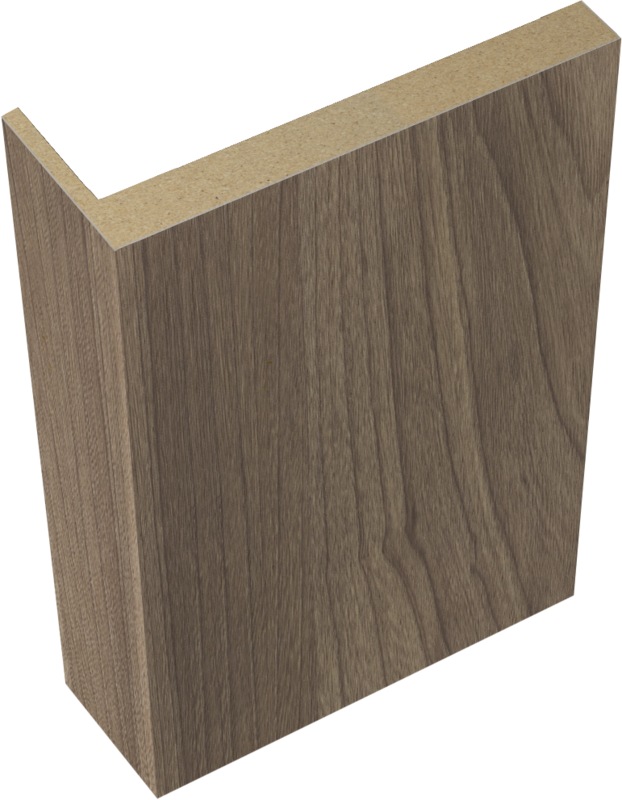 Дверной наличник экошпон телескопический L (8мм) Ильм европейский 100х25х2200