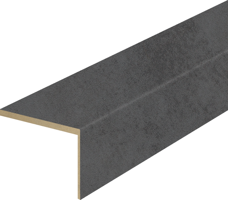 Дверной наличник экошпон телескопический L (8мм) Муар тёмно-серый 70х70х2200