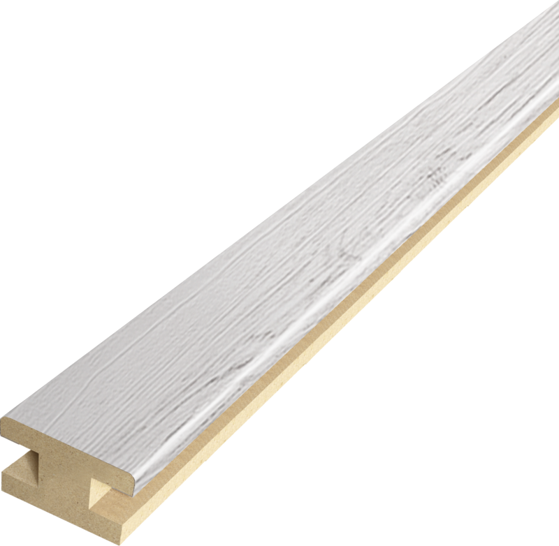 Профиль стыковочный экошпон добор-добор Санторини белый 40х24х2400