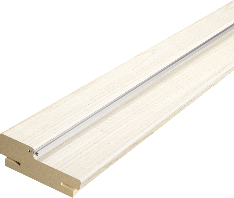 Дверная стойка экошпон 80х36х2100мм (для дверей без притвора) телескопическая 44 Ясень японский