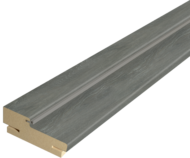 Дверная стойка экошпон 70х26х2100мм (для дверей без притвора) телескопическая 44 Дуб шале графит