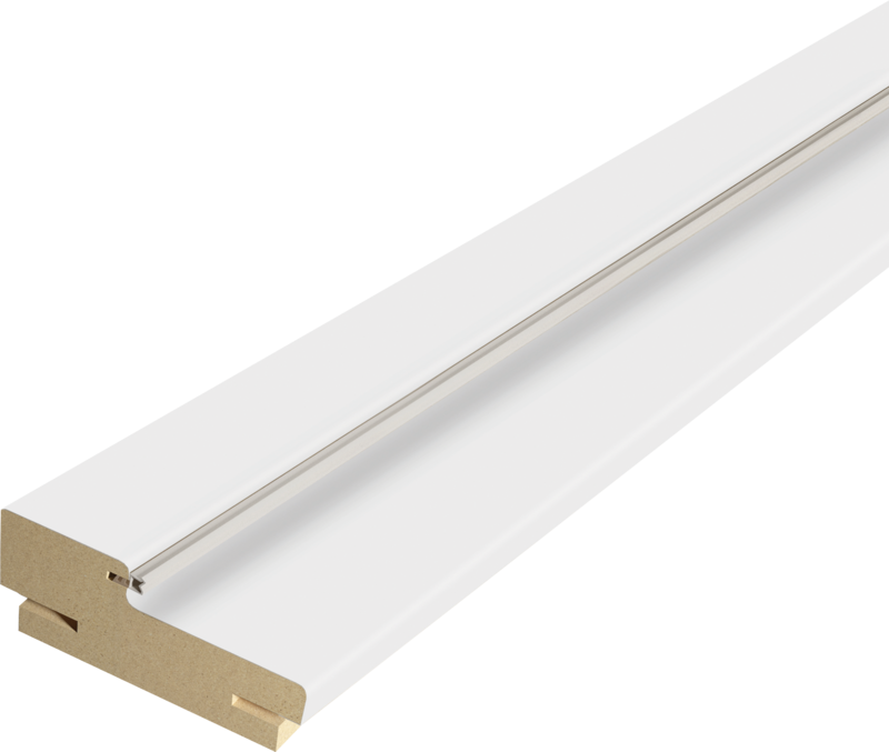 Дверная стойка экошпон 70х26х2100мм (для дверей без притвора) телескопическая 44 Эмалит белый