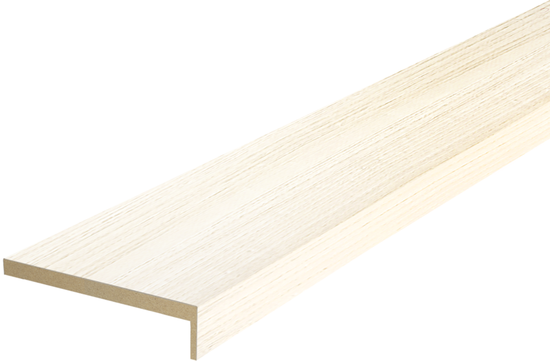 Дверной наличник экошпон телескопический L (8мм), Ясень японский 70х25х2150