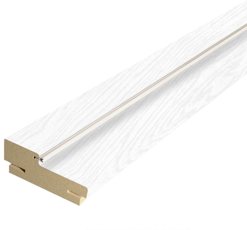 Дверная стойка экошпон 74х26х2070мм телескопическая (для дверей без притвора) 44 Зеффиро эмалит текстурный