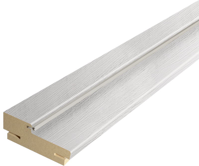 Дверная стойка экошпон 70х26х2400мм (для дверей без притвора) телескопическая 44 Санторини белый