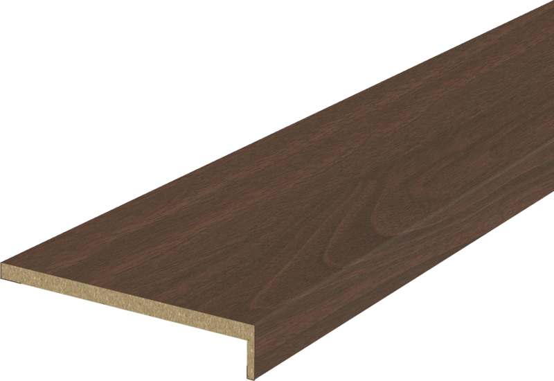 Дверной наличник СОФТ ВУД телескопический L (8мм) Орех американский шоколад 100х25х2200