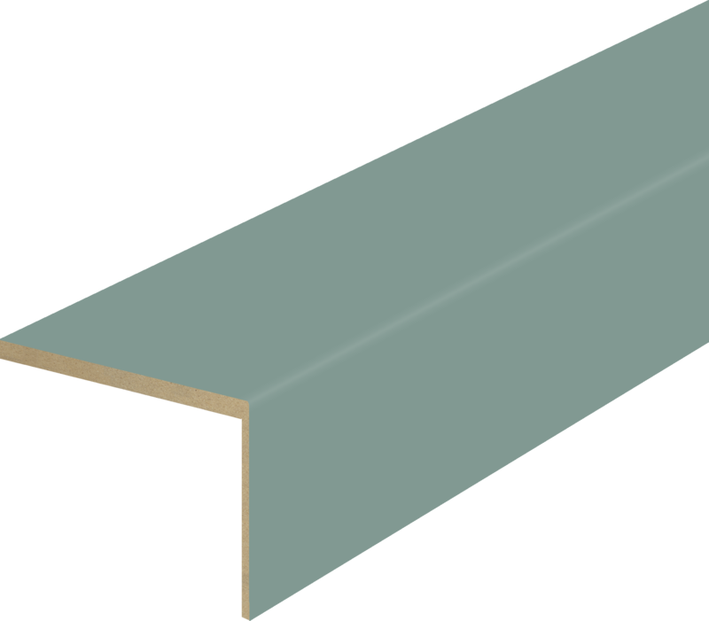 Дверной наличник ЭМАЛЮКС телескопический L (8мм) Зеленый нефрит 70х70х2200