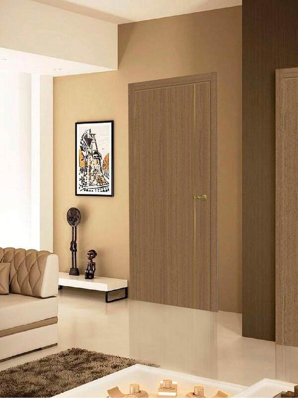 Орех американский мореный, 600х2000, LR, з. M1895 MSG, без врезки п/петли, алюм. кромка шампань с 4х ст.