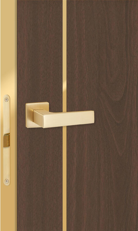 Орех американский шоколад, 900х2000, LR, з. M1895 MSG, без врезки п/петли, алюм. кромка шампань с 4х ст.