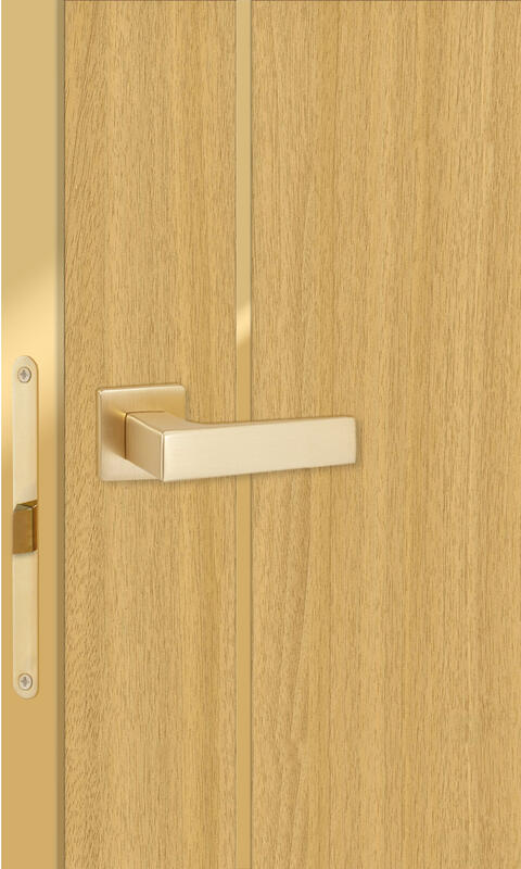 Орех американский соломенный, 800х2000, LR, з. M1895 MSG, без врезки п/петли, алюм. кромка шампань с 4х ст.