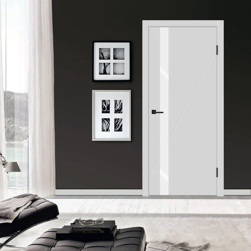 Светло-серый, 800х2000, LR, б/врезки замка и петель, стекло Лакобель белое