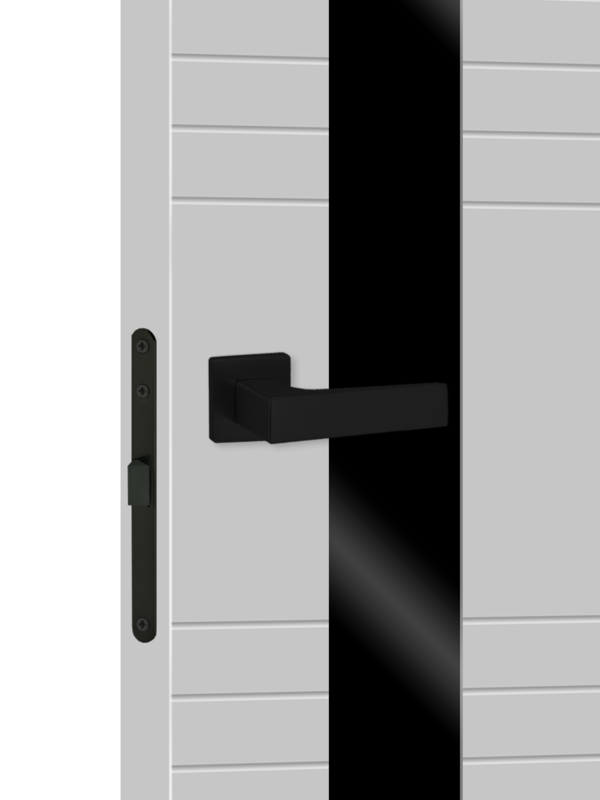 Светло-серый, 900х2000, LR, врезка п/з. 1895Р, без врезки п/петли, стекло Лакобель черное, б/отв. п/фурнитуру