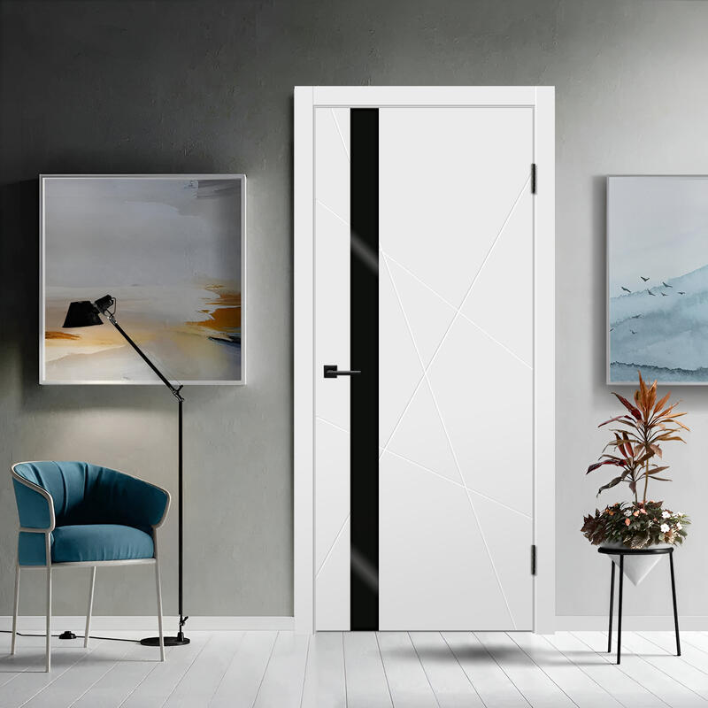 Белый, 900х2000, LR, врезка п/з. 1895Р, без врезки п/петли, стекло Лакобель черное, б/отв. п/фурнитуру