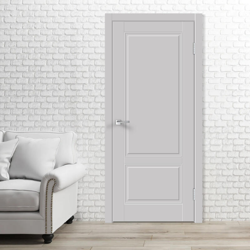 Светло-серый, 800х2000, LR, врезка п/з. 1895Р, без врезки п/петли, б/отв. п/фурнитуру