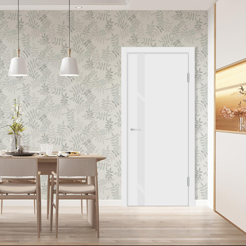 Белый, 600х2000, LR, врезка п/з. 1895Р, без врезки п/петли, стекло Лакобель белое, б/отв. п/фурнитуру