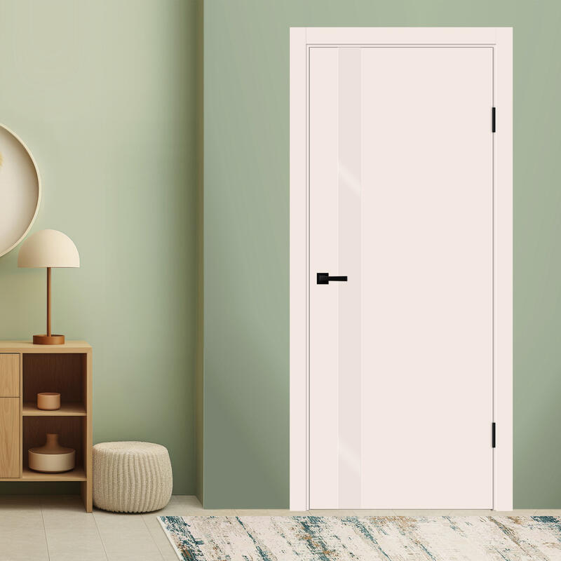 Слоновая кость, 900х2000, LR, б/врезки замка и петель, стекло Лакобель слоновая кость