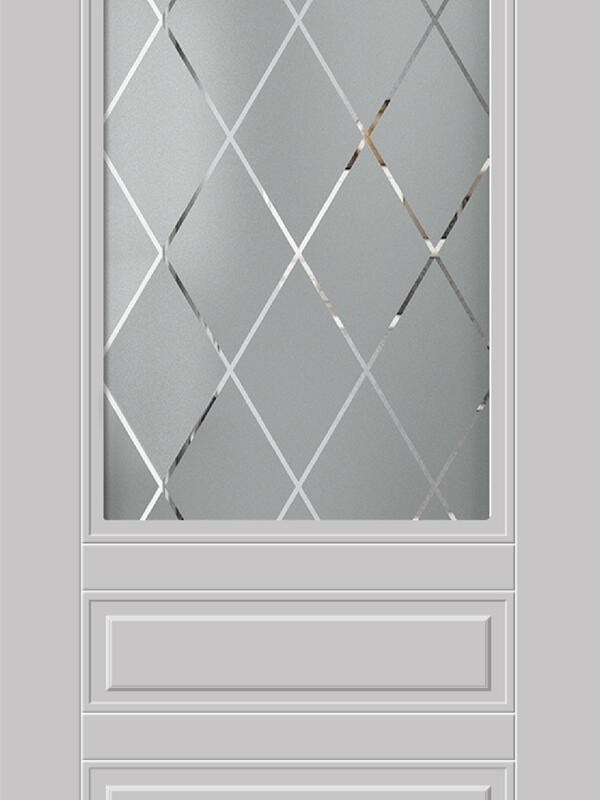 Светло-серый, 900х2000, LR, врезка п/з. 1895Р, без врезки п/петли, стекло РОМБ Мателюкс, б/отв. п/фурнитуру