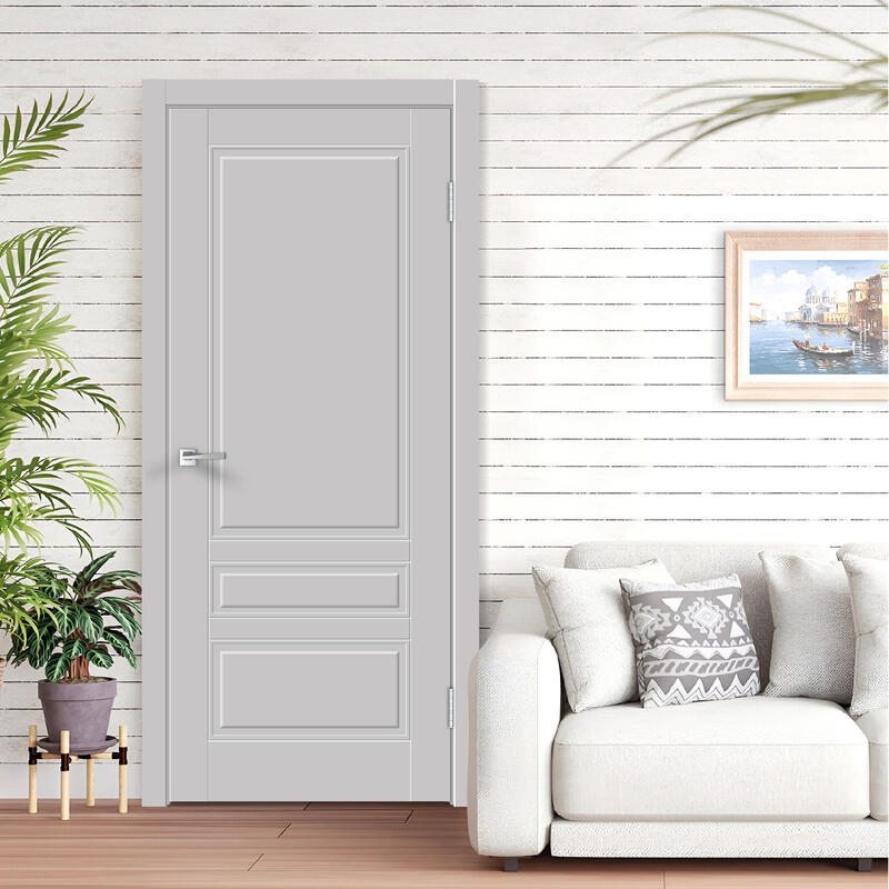 Светло-серый, 700х2000, LR, б/врезки замка и петель