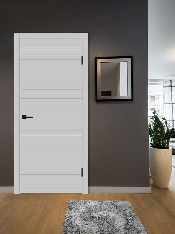 Светло-серый, 800х2000, LR, б/врезки замка и петель