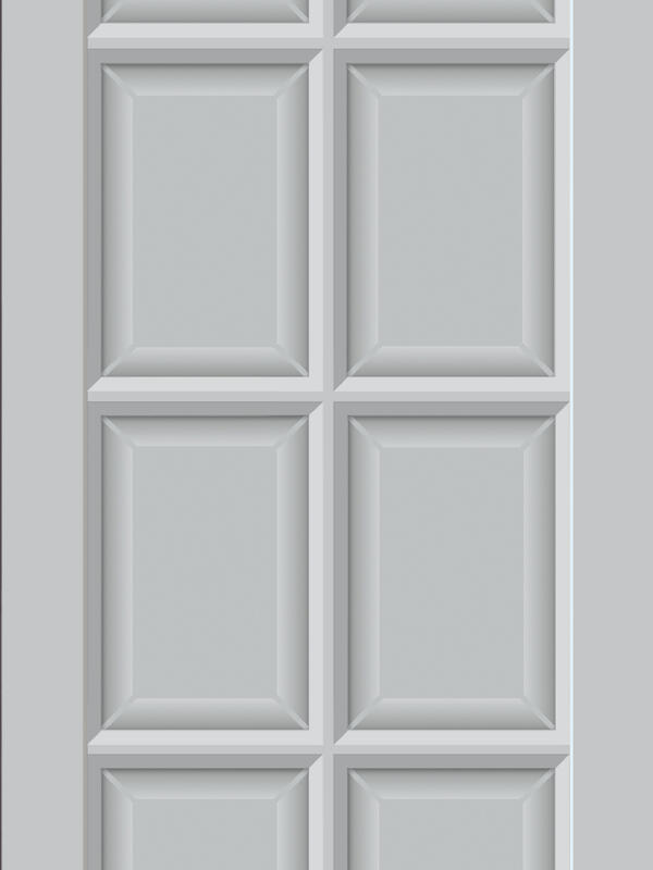 Светло-серый, 900х2000, LR, б/врезки замка и петель, стекло Мателюкс, Английская решетка