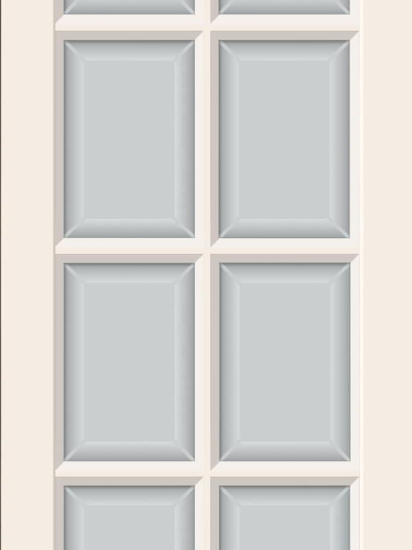 Слоновая кость, 900х2000, R, врезка п/з. 1895Р, без врезки п/петли, стекло Мателюкс, Английская Решетка, б/отв. п/фурнитуру