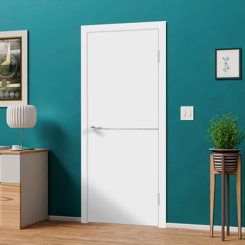 Белый, 900х2000, LR, б/врезки замка и петель, молдинг цвет алюм.